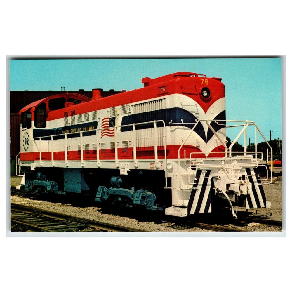 South Buffalo Railway 76 Alco S2 Bicentennial Locomotive Postcard 1975